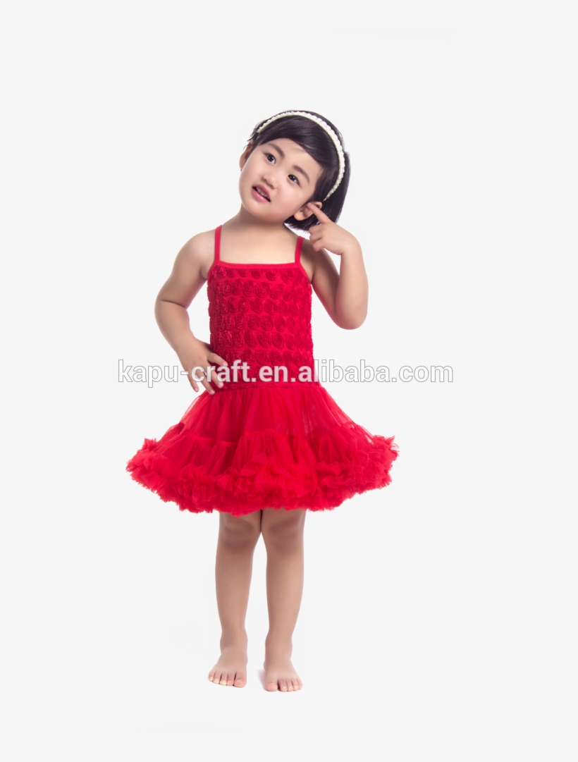 Vestidos De Niñas De Lunares Negros Con Rojo, transparent png