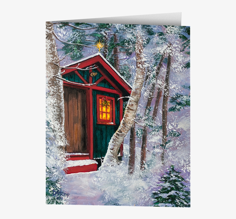 2013 Camp Christmas Card-folded - Outhouse, transparent png