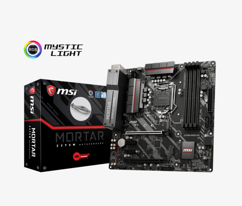 Intel Z370 Motherboards Z370m Mortar - Msi Z370m Mortar, transparent png