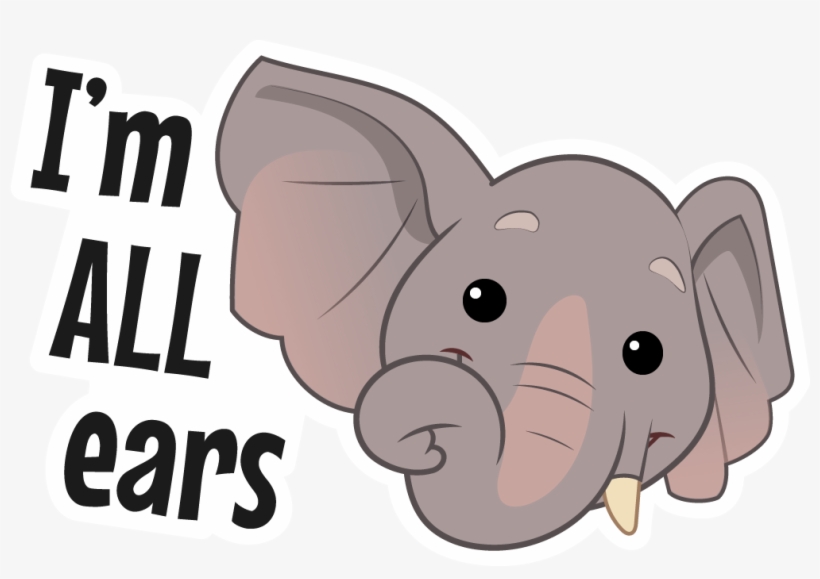 Wwf 🐼verified Account - I M All Ears Elephant, transparent png