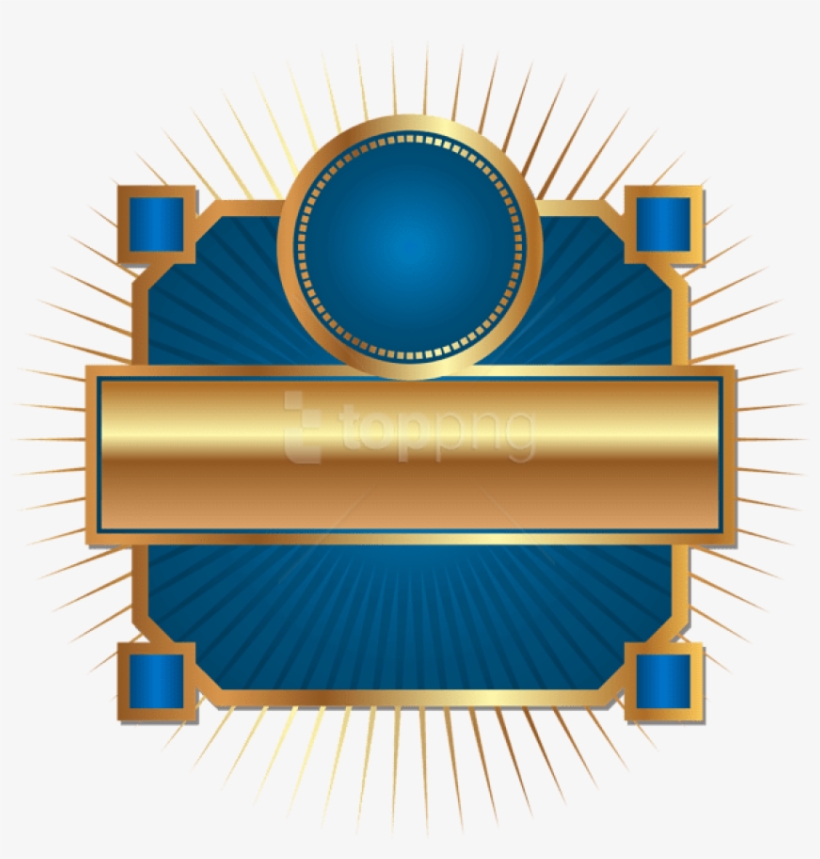 Free Png Download Decorative Label Blue Clipart Png - Circle, transparent png