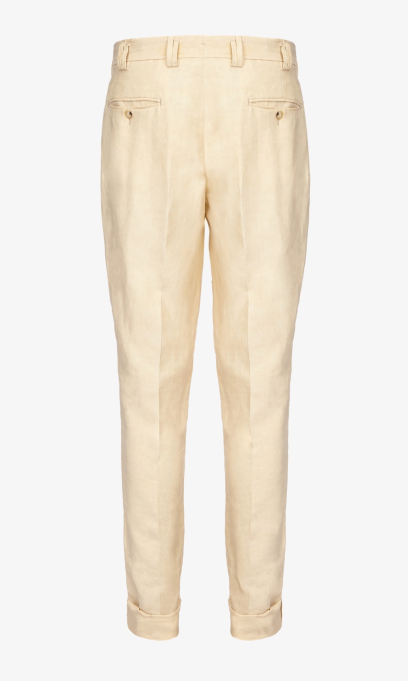 The Quino High Waisted Tailored Linen Pants - Pocket, transparent png