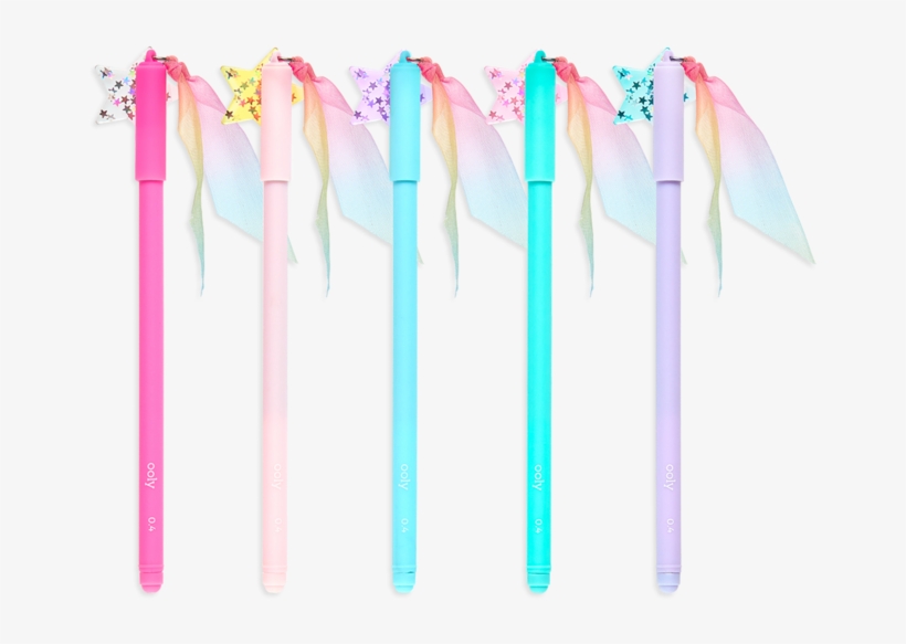 5 Colors Of Starry Starry Writers Pens In A Row - Clothes Hanger, transparent png