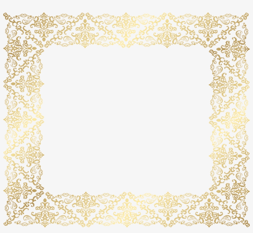 Frame Border Decorative Png Gold Image, transparent png