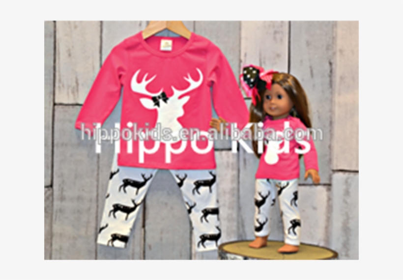 New Fashion Girls Deer Pant Set Wholesale Children's - Girl, transparent png