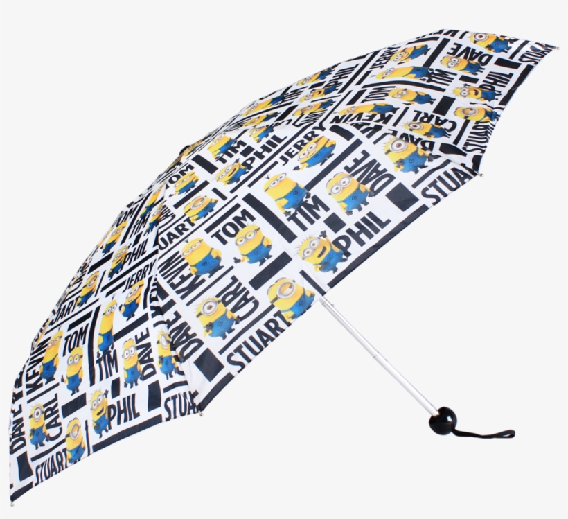 John's Minions Series 5 Fold Ladies Umbrella 585mm - Umbrella, transparent png
