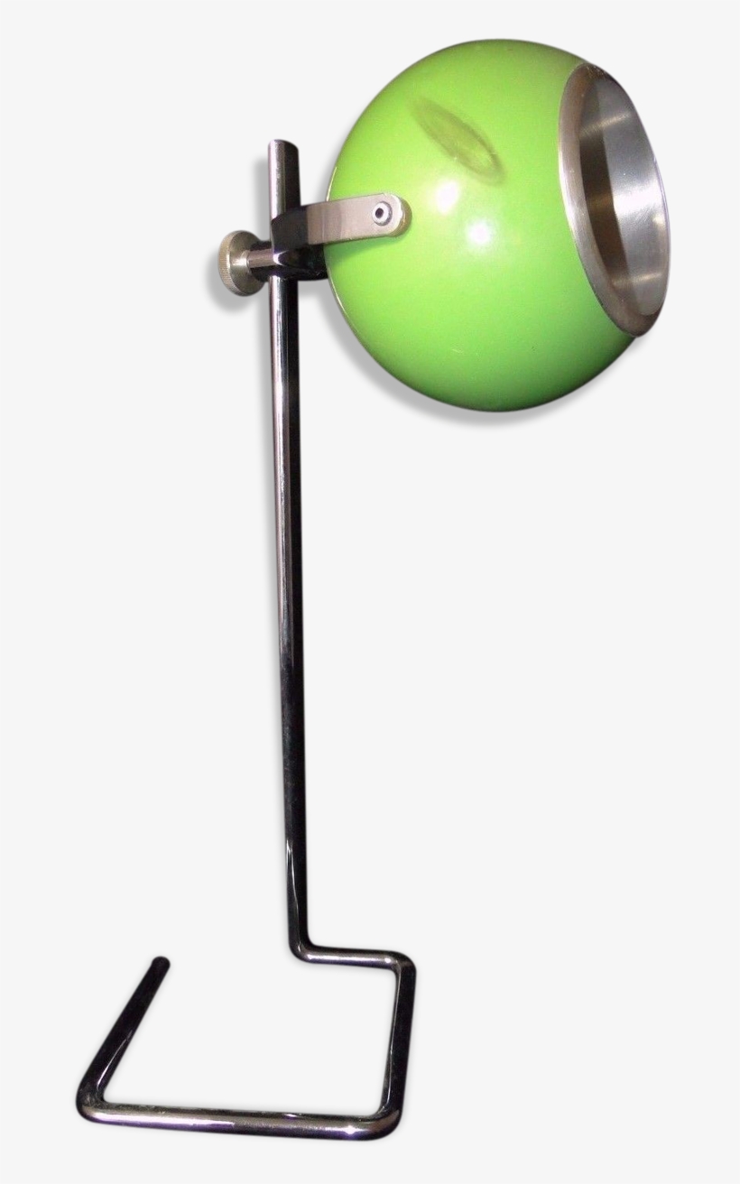 Lamp In Chrome Metal Ball Green Vintage - Scale, transparent png