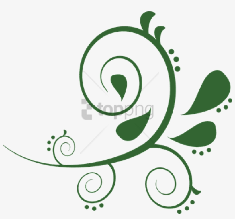 Free Png Curved Line Design Png Image With Transparent - Green Swirls Clip Art, transparent png