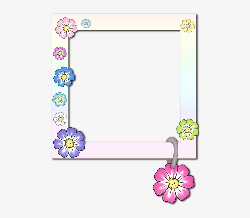 Photo Frame, Photo, Album, Flower, Colored - Picture Frame, transparent png