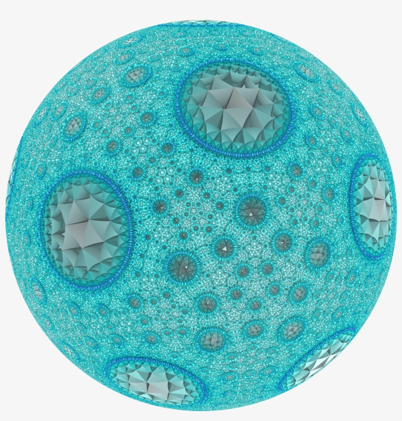 Hyperbolic Honeycomb 5 3 7 Poincare Cc - Circle, transparent png