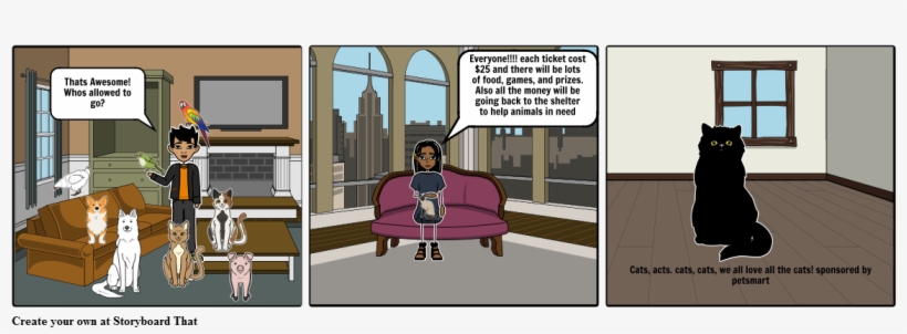 Cat Rescue Show Storyboard - Cartoon, transparent png