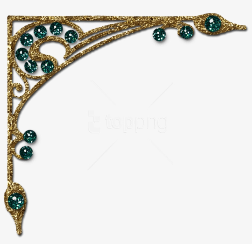Free Png Download Transparent Gold Diamond Decorative - Corner Png Transparent, transparent png