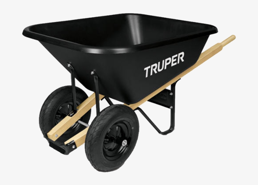 Truper Poly Wheelbarrow - Truper Wheelbarrow, transparent png