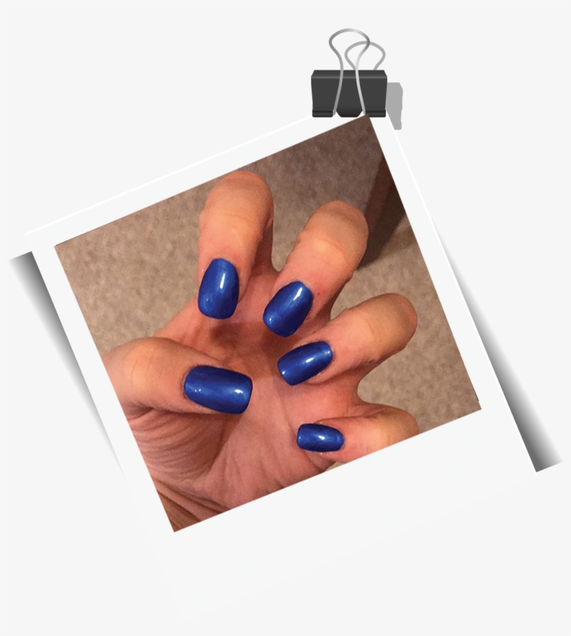 Polaroid Blue Nails - Nail Polish, transparent png