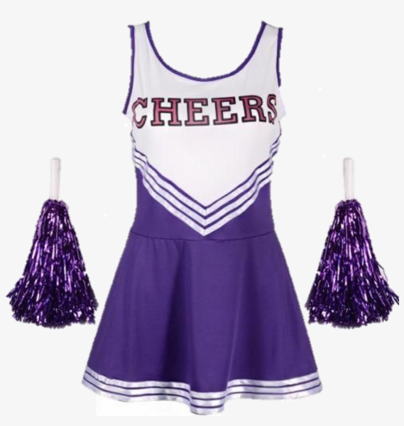 Picture1 - Purple Cheerleader Dress, transparent png