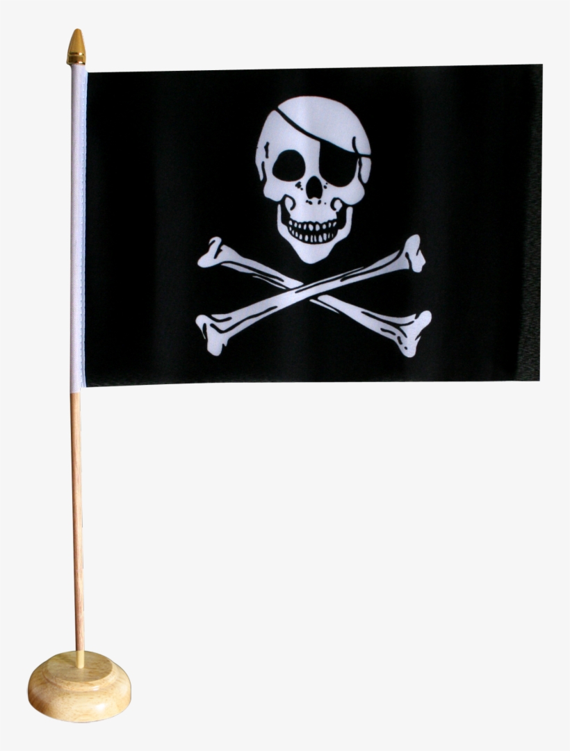Pirate Skull And Bones Table Flag Pirate Flag 1500x1176 PNG
