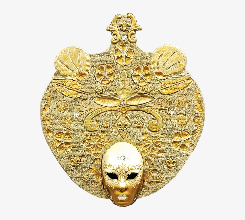 Hand-carved Wooden Venetian Mask - Mask, transparent png
