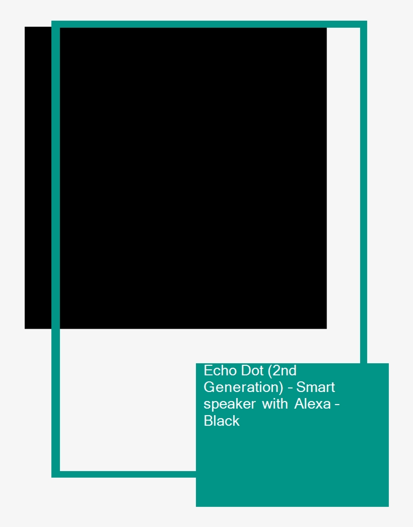 Echo Dot Smart Speaker With Alexa Black - Colorfulness, transparent png