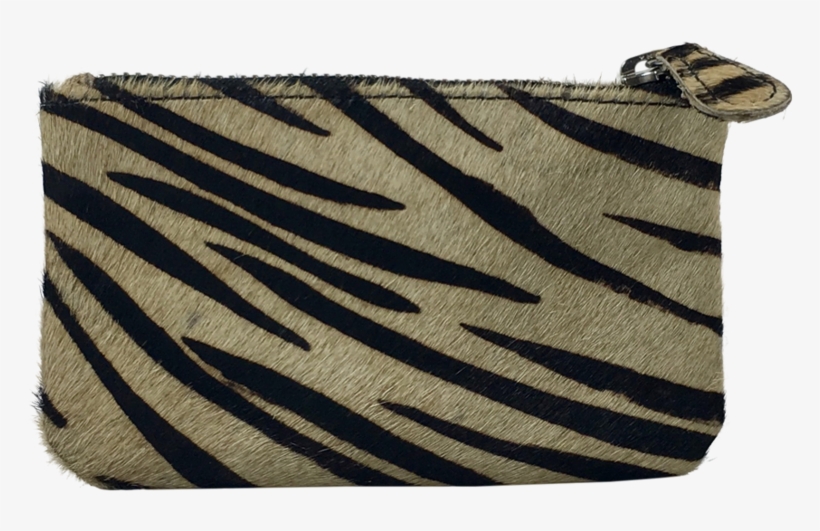 Zebra Print Leather Purse - Coin Purse, transparent png