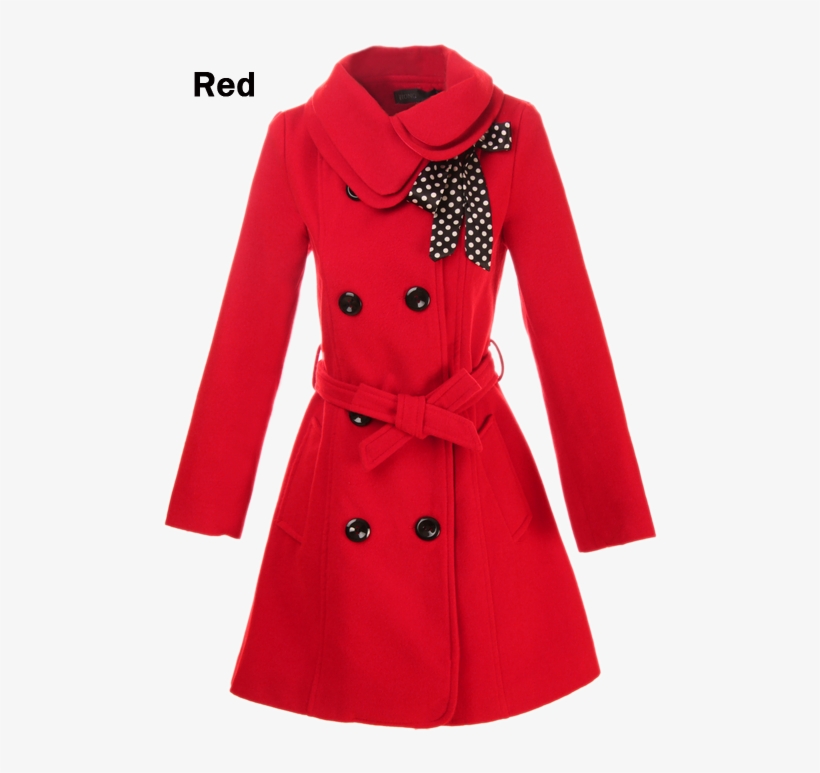 I Love This Peacoat It Comes In Pink, Too - Cerveny Kabaty Pro Holky, transparent png