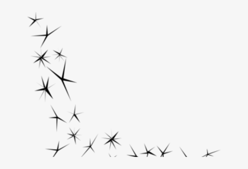 Glitter Clipart Black And White Sparkles Clip Art 640x480 PNG