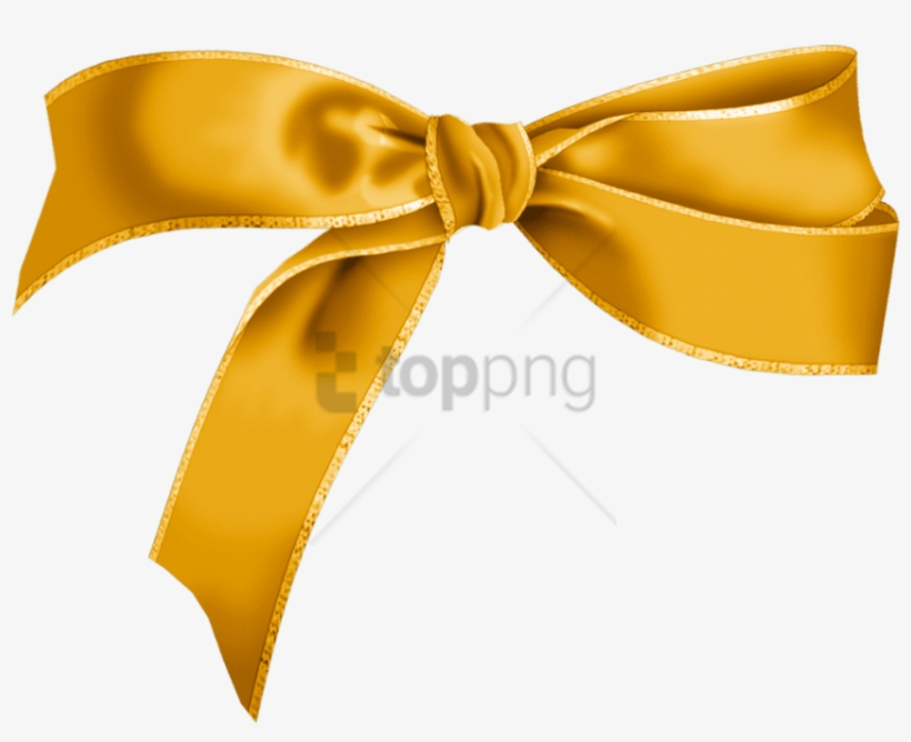Free Png Gold Gift Bow Png Png Image With Transparent - Portable Network Graphics, transparent png