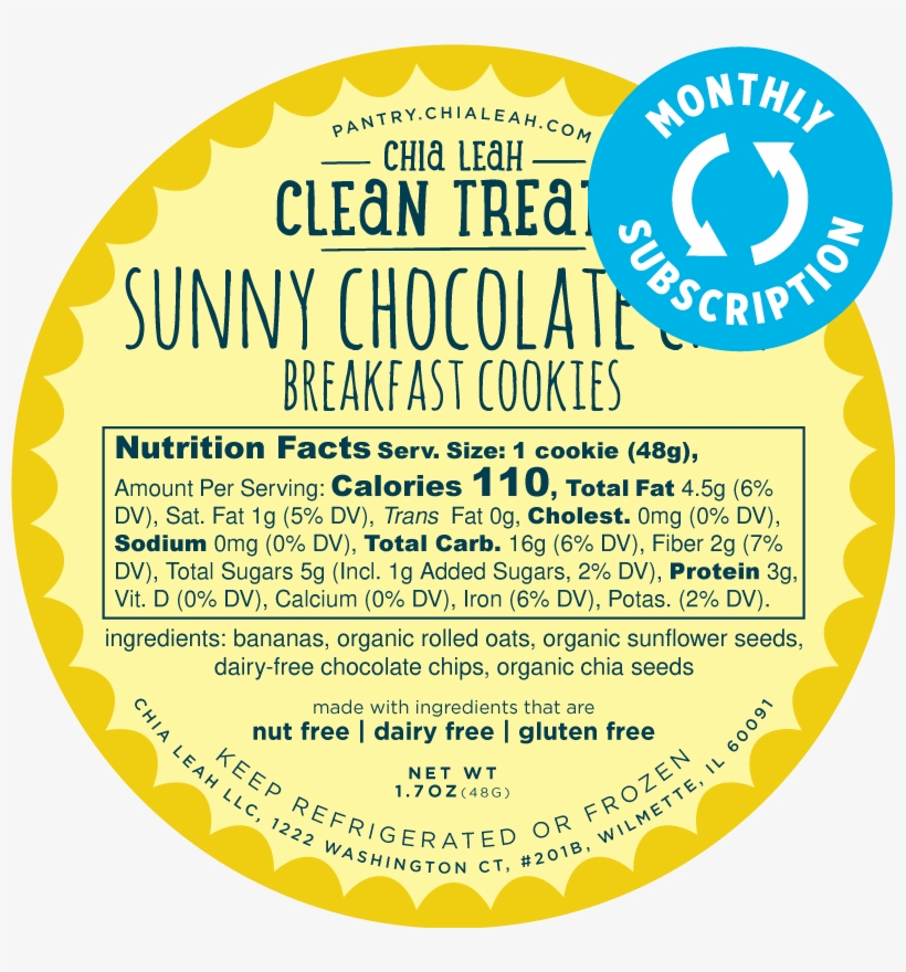 Sunny Chocolate Chip Cookie - Circle, transparent png