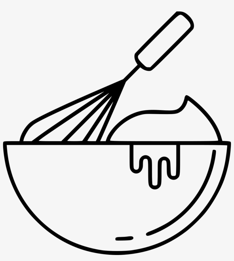 Png File Svg - Whisk And Bowl Clipart, transparent png