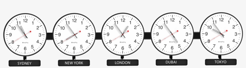 Photo Gallery - Different Time Zones Digital Clocks, transparent png
