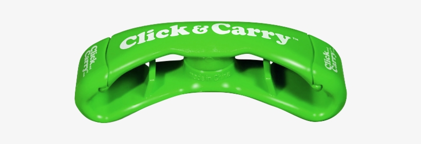 Click And Carry Green - Plastic, transparent png