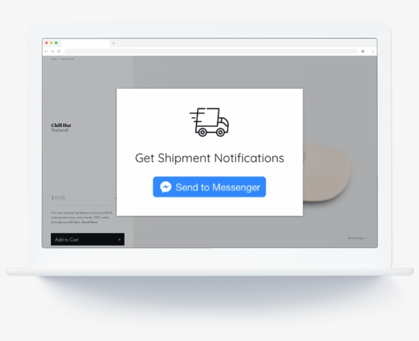 Justuno Facebook Messenger - Display Device, transparent png