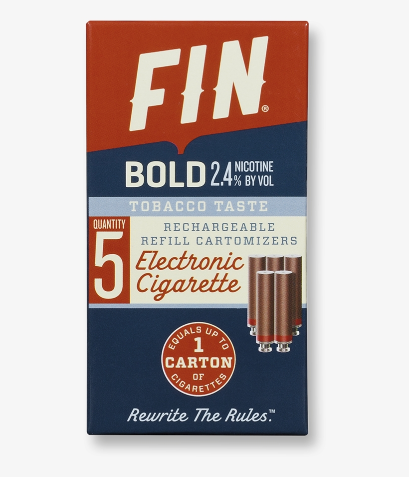 Pack Of 5 Cartomizers Tobacco - Fin Cigarettes, transparent png