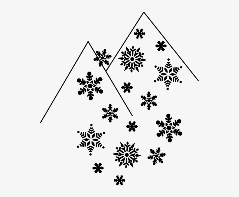 Snowflakes Png Black And White, transparent png