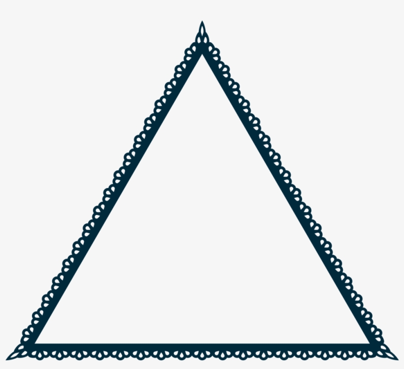 Scallop Frame Extrapolated - Triangle, transparent png