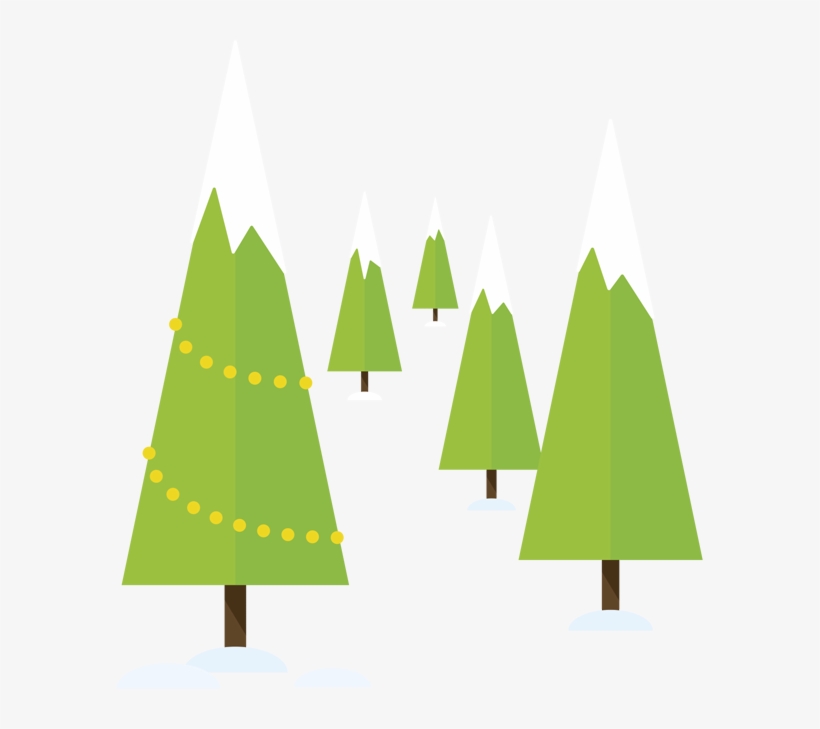 Left-tree - Christmas Tree, transparent png