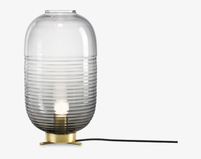 Lantern Table Lamp Smoke / Light Patina Brass - Paper Lantern, transparent png