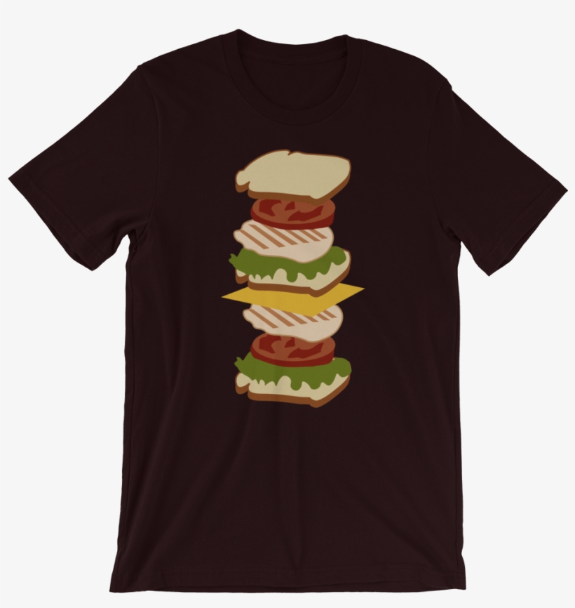 Deconstructed Chicken Sandwich Short Sleeve T Shirt, transparent png
