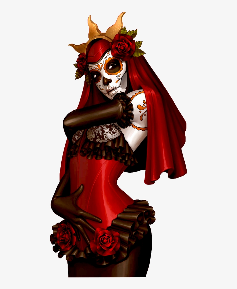 Photo Desse De La Mort - Dia De Los Muertos Tattoos, transparent png
