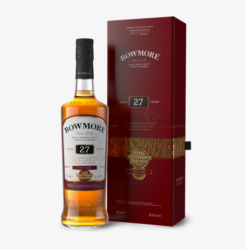 Bowmore Vintner's Trilogy - Large Bottles Of Whiskey For Sale Uk, transparent png