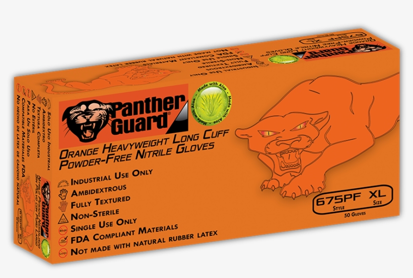 Powder-free Nitrile Disposable Gloves - Box, transparent png