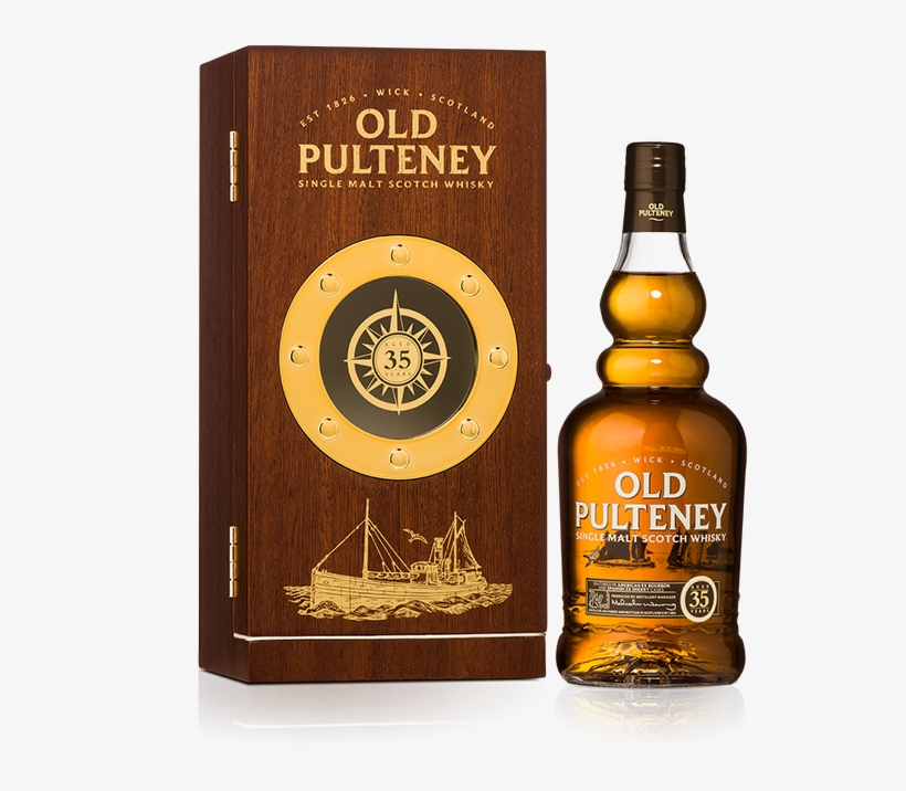 Old Pulteney Single Malt Scotch Whisky Aged 35 Years - Old Pulteney 25 Year Old, transparent png