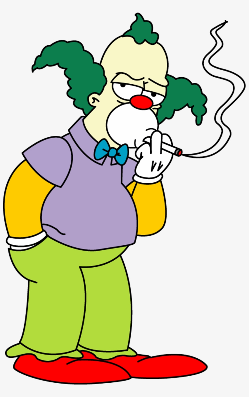 Lui Il Fait Pas Rire - Simpsons Clown, transparent png