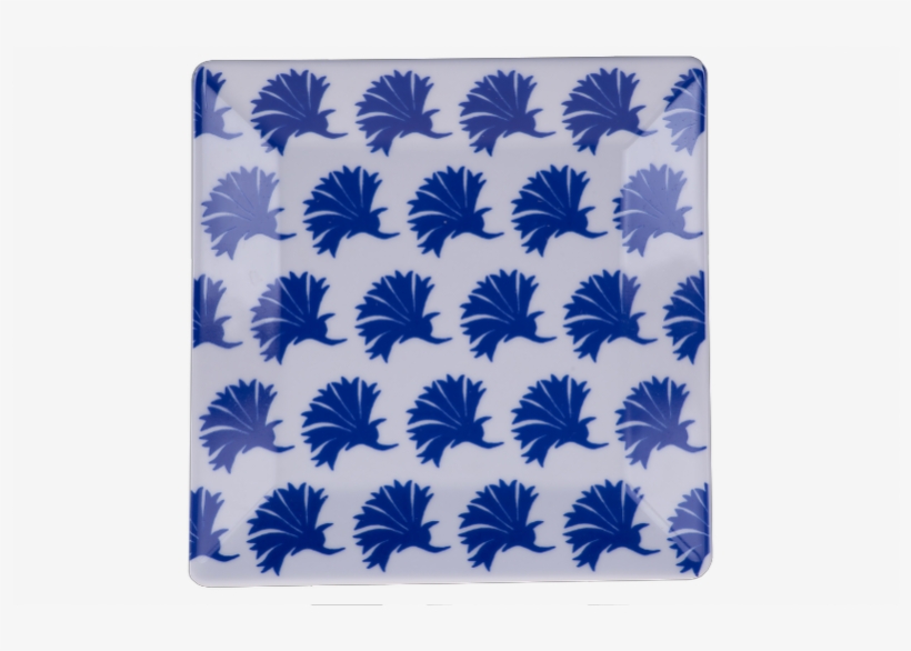 Porcelain Square Plate With Flower Pattern - Cushion, transparent png