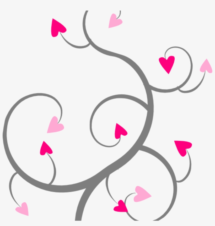 Swirl Clipart Heart Clipart Swirl Frames Illustrations - ไม้ เลื้อย Png, transparent png