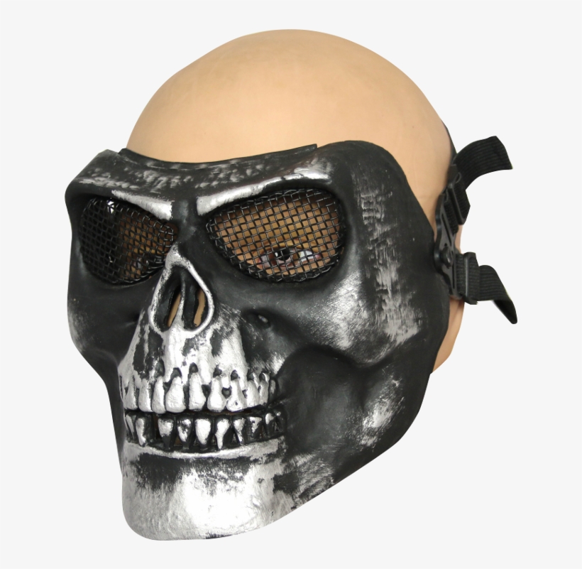 Hardshell Face Mask Skull - Mask, transparent png