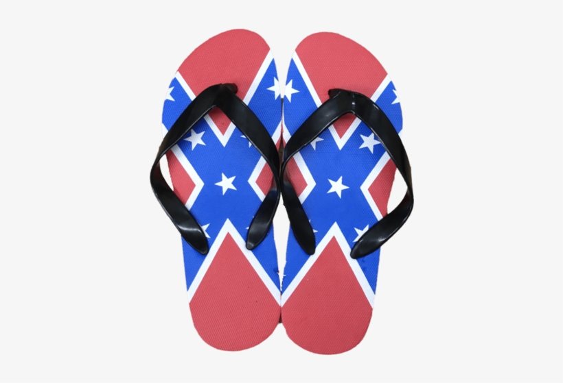 Women's Confederate Flag Flip Flops - Flip-flops, transparent png