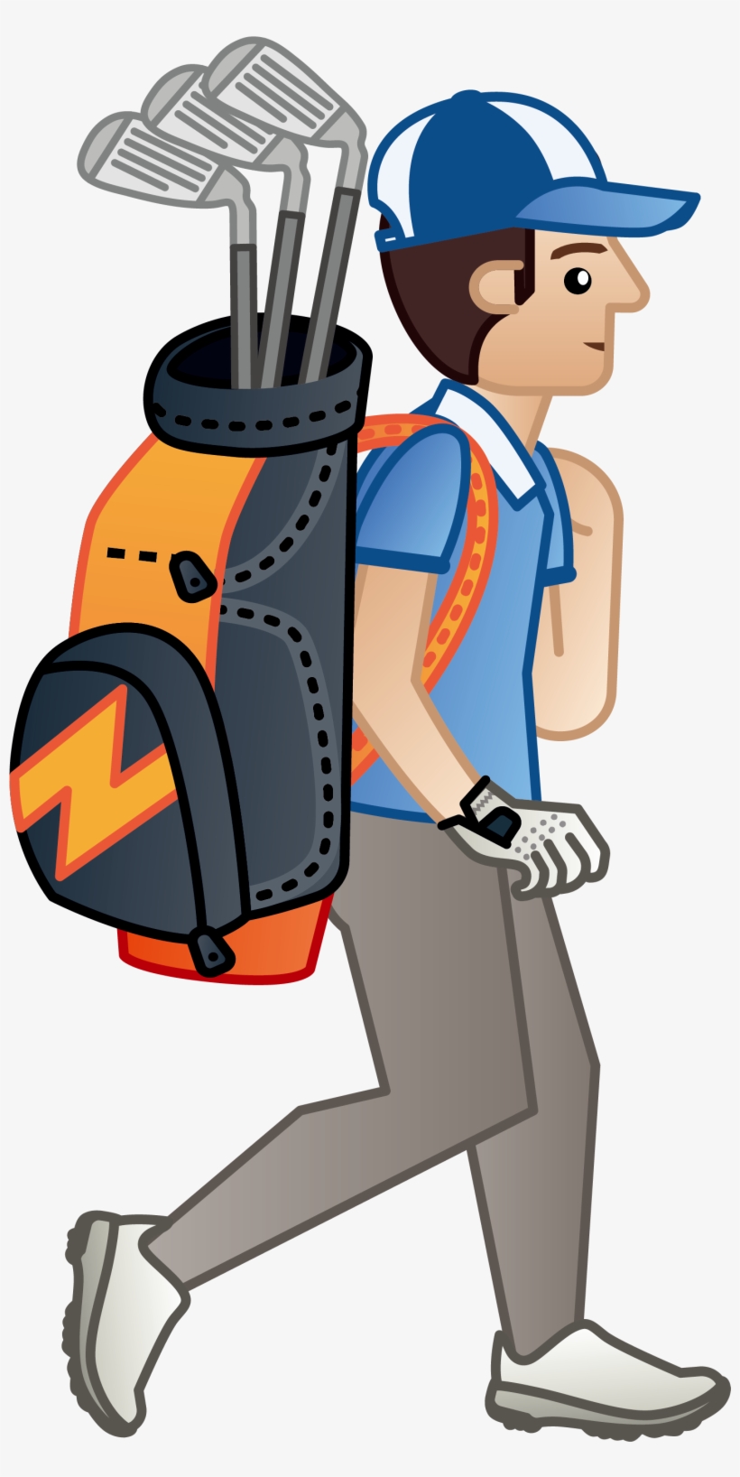 Svg Black And White Stock Clip Art Someone Who Plays - Golf Cartoon Png, transparent png