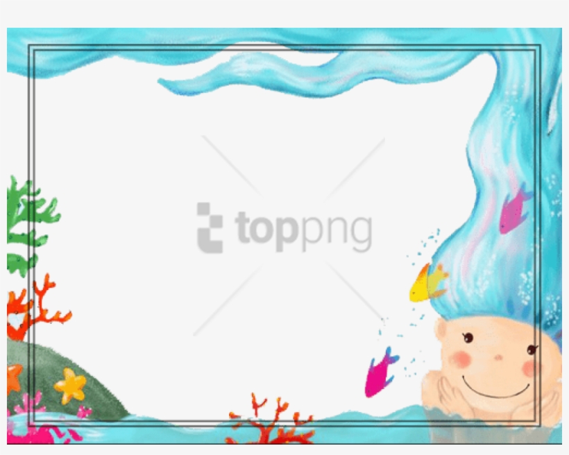Free Png Download Moldura Fundo Do Mar Png Images Background - Cartoon Character Powerpoint Background Cartoon, transparent png