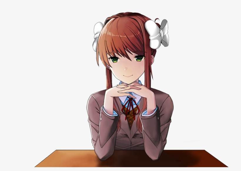 Outfit2 No Braid Mock Up - Monika After Story Expressions, transparent png