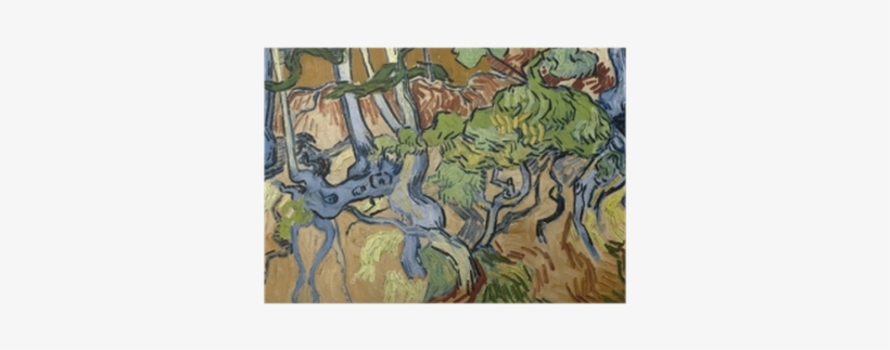 Van Gogh Tree Roots Last Painting, transparent png